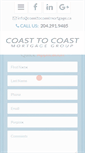 Mobile Screenshot of coasttocoastmortgage.ca